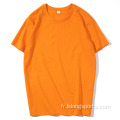 T-shirt vernis en gros Multicolore Casual T-shirt en tissu confortable à manches courtes et t-shirts taille